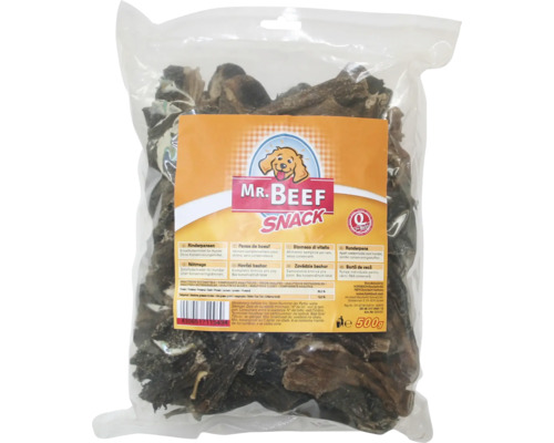 Snack pentru câini MR. BEEF burtă de vită 500 g