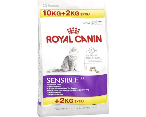 Hrană uscată pentru pisici Royal Canin Sensible PACHET PROMO 10 kg+2 kg