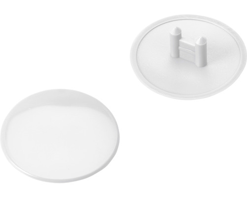 Capac mascare camă excentrică Dresselhaus Ø25mm, plastic alb Siguranță priză pentru protecția copiilor, din plastic