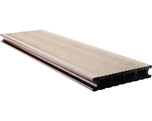 Decking de terasă din lemn și plastic