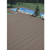 Profil WPC Konsta pentru terasă ciocolatiu 25x145x1000 mm-thumb-2