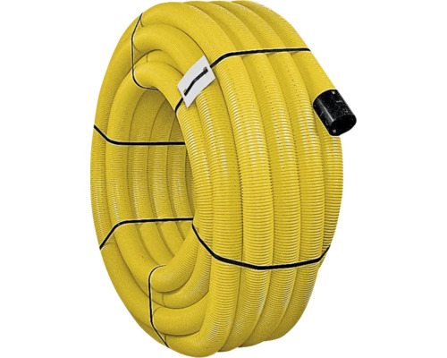 Furtun de drenaj galben înfășurat