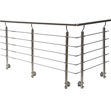 Balustradă din oțel inoxidabil cu bare de umplere orizontale