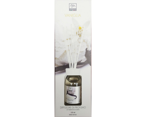 Odorizant cameră difuzor parfum cu bețișoare vanilie 125 ml