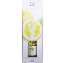 Difuzor de parfum de cameră Limoncello cu bețișoare de bumbac în ambalaj