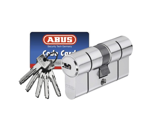 Cilindru ABUS cu cheie reversibilă, cu chei, card de cod și logo