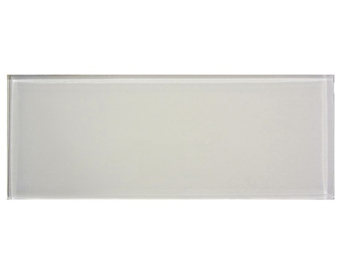 Faianță sticlă Vetro White 10x30 cm