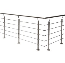 Balustradă din oțel inoxidabil cu cabluri orizontale