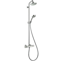 Sistem de duș cu termostat hansgrohe Croma 160, pară duș fixă 1 funcție, pară mobilă Vario 4 funcții, crom-thumb-0