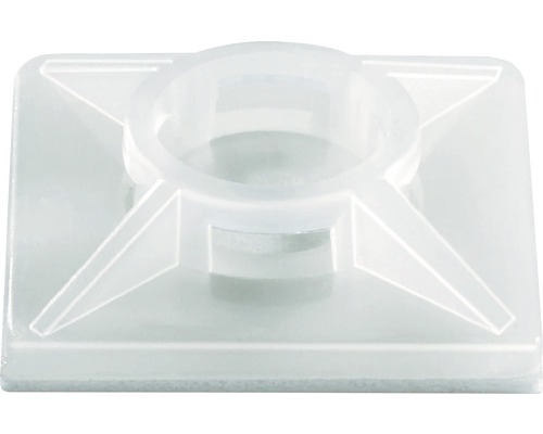 Cleme autoadezive Dresselhaus 19x19 mm alb, pentru fixare cablu cu coliere rapide Cleme autoadezive Dresselhaus 19x19 mm alb, pentru fixare cablu cu coliere rapide