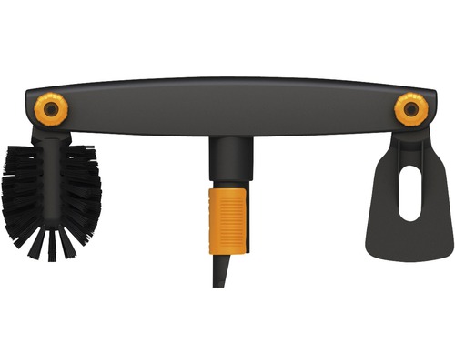Curățător de jgheaburi Fiskars QuikFit, lățime de lucru 4,5cm, fără coadă Perie de toaletă cu lamă de curățare