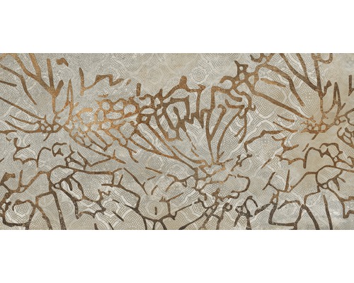 Faianță decorativă Gold Dust Brown 80x160 cm Placă decorativă cu model abstract
