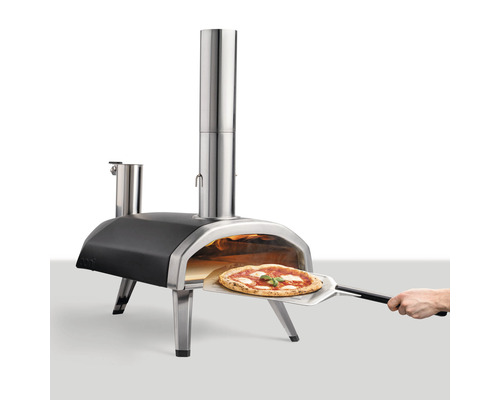 Cuptor pizza cu peleți Ooni Fyra 12 oțel 74x41 cm argintiu/negru portabil