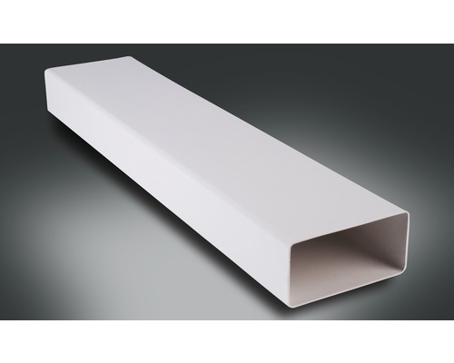 Tub plat din plastic Rotheigner 1000x111x54 mm alb Canal dreptunghiular din plastic