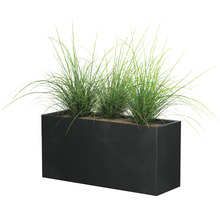 Jardinieră dreptunghiulară cu iarbă