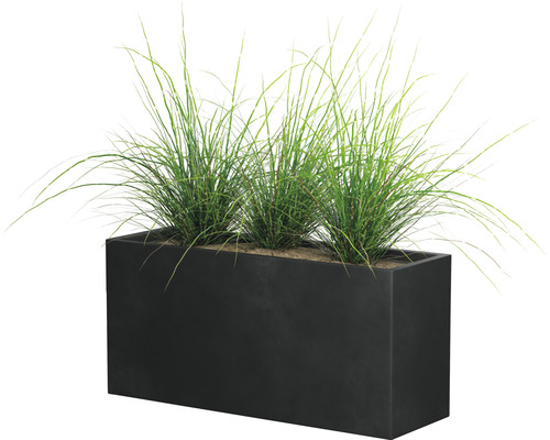 Jardinieră dreptunghiulară cu iarbă