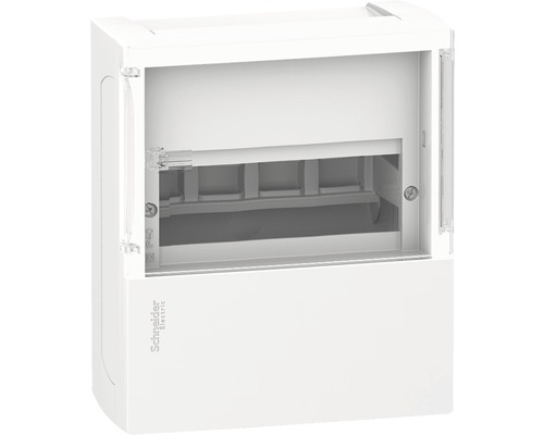 Tablou distribuție electrică Schneider Resi9 8 module IP40, montaj aparent Carcasă goală pentru instalarea de aparate modulare