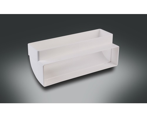 Cot tub plat din plastic Rotheigner 224x82 mm 90° vertical alb Cot tub plat din plastic Rotheigner 224x82 mm 90° vertical alb