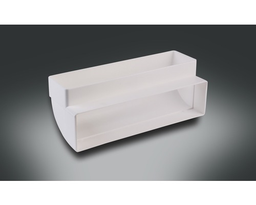 Cot tub plat din plastic Rotheigner 224x82 mm 90° vertical alb