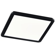 Plafonieră/aplică interior cu LED integrat Camillus 24W 2000 lumeni, protecție la umiditate IP44, negru