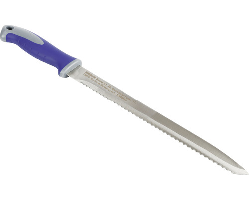 Cuțit cu lamă zimțată Verpackungsdesign 350mm pentru polistiren și vată minerală Fierăstrău de grădină cu mâner albastru
