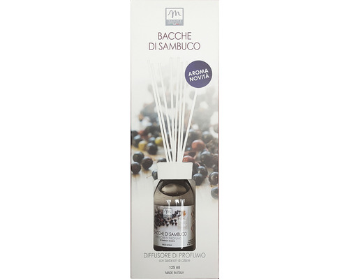 Odorizant cameră difuzor parfum cu bețișoare flori de soc 125 ml Difuzor de parfum cu aromă de fructe de soc