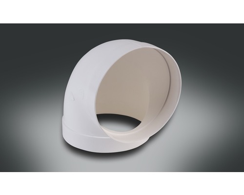 Cot țeavă rotundă din plastic Rotheigner Ø 125 mm 90° alb