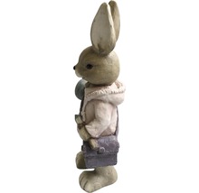 Figurină decorativă iepure băiat cu ou de Paște 19x14x46 cm-thumb-2