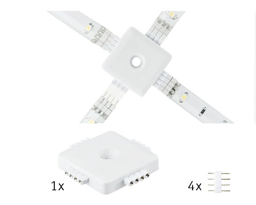 Conector bandă LED pentru patru benzi