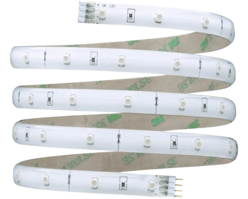 Bandă LED pe rolă cu conexiune și bandă adezivă