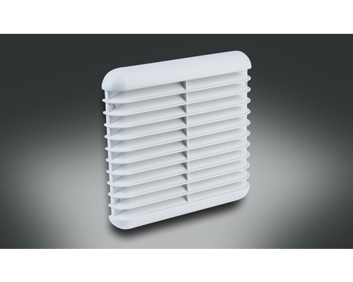 Grilaj ventilație din plastic Rotheigner cu arc de strângere 166x166 mm gri deschis