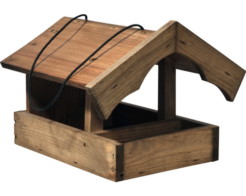 Căsuță cu verandă pentru hrană păsări, 220x255x265 mm Căsuță cu verandă pentru hrană păsări, 220x255x265 mm