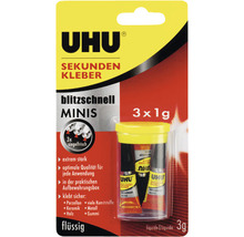 Adeziv instant UHU Super Glue mini 3x1 g-thumb-0