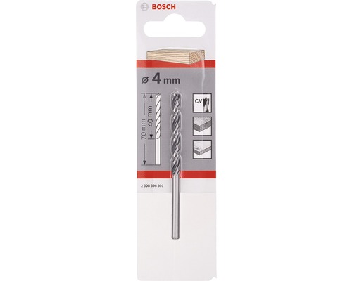 Burghiu pentru lemn Bosch cu diametrul de 4 milimetri