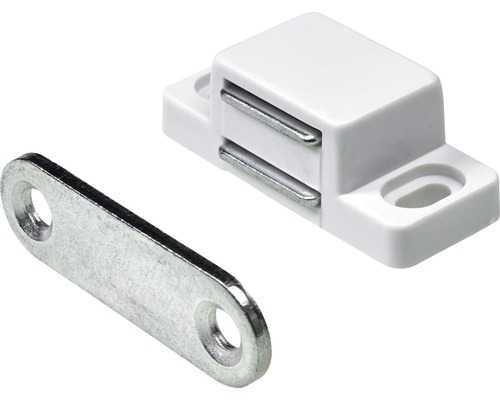 Opritor de ușă cu magnet Hettich 15x35x13 mm max. 4kg, alb, pachet 50 bucăți