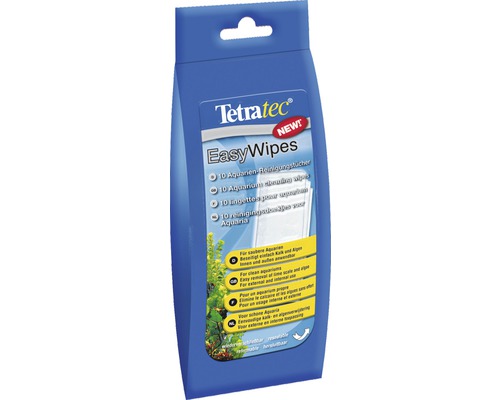 Tetratec Easy Wipes pentru acvarii, 10 bucăți într-un ambalaj albastru
