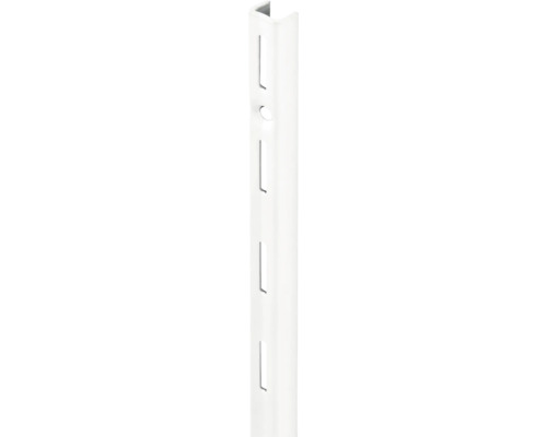 Șină simplă de perete Dolle Single Slot 1495mm, albă, pentru rafturi modulare