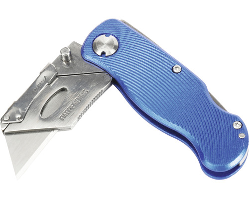 Cutter albastru cu lamă trapezoidală