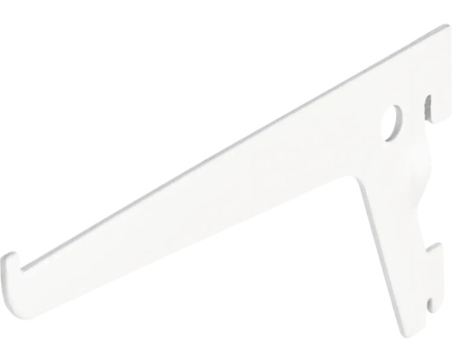 Suport simplu raft pe șină Dolle Single Slot 150mm, alb, pentru rafturi modulare Suport metalic pentru raft