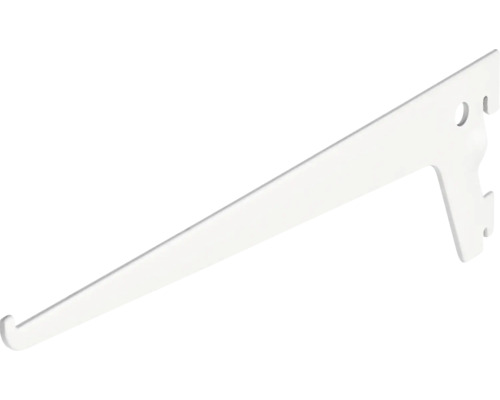 Suport simplu raft pe șină Dolle Single Slot 250mm, alb, pentru rafturi modulare