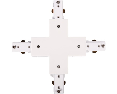 Ramificație tip cruce pentru șină Novelite 230V max. 800W, alb