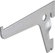 Suport simplu raft pe șină Dolle Single Slot 100mm, argintiu, pentru rafturi modulare
