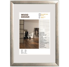 Ramă foto lemn Milano argintie 21x29,7 cm-thumb-1