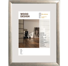 Ramă foto lemn Milano argintie 30x40 cm-thumb-1