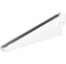 Suport dublu raft pe șină Dolle Double Slot 170mm, alb, pentru rafturi modulare