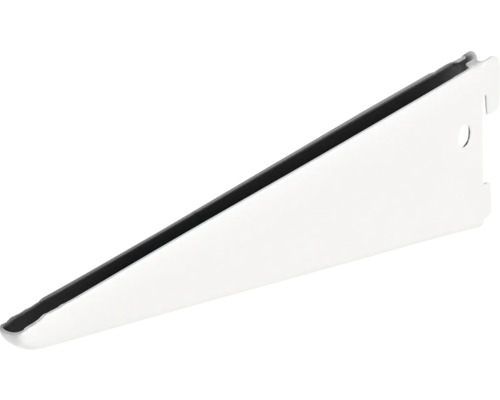 Suport dublu raft pe șină Dolle Double Slot 270mm, alb, pentru rafturi modulare Suport de raft din metal