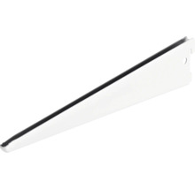 Suport dublu raft pe șină Dolle Double Slot 370mm, alb, pentru rafturi modulare