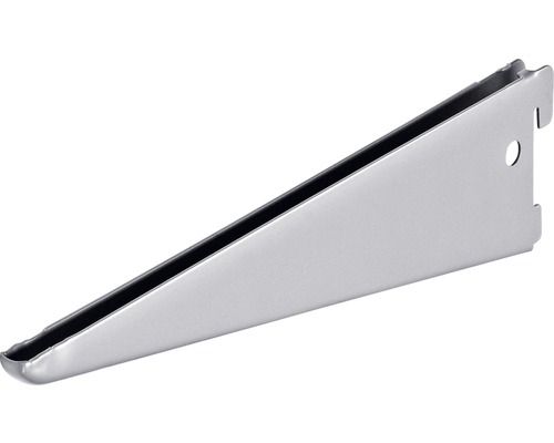 Suport dublu raft pe șină Dolle Double Slot 270mm, argintiu, pentru rafturi modulare Suport metalic pentru raft
