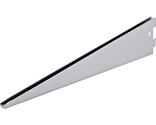 Suport dublu raft pe șină Dolle Double Slot 470mm, argintiu, pentru rafturi modulare Suport dublu raft pe șină Dolle Double Slot 470mm, argintiu, pentru rafturi modulare