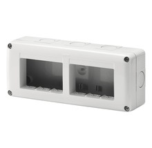 Doză suport aparataje Gewiss 6 module, montaj aplicat, gri-thumb-1 Doză suport aparataje Gewiss 6 module, montaj aplicat, gri-thumb-1